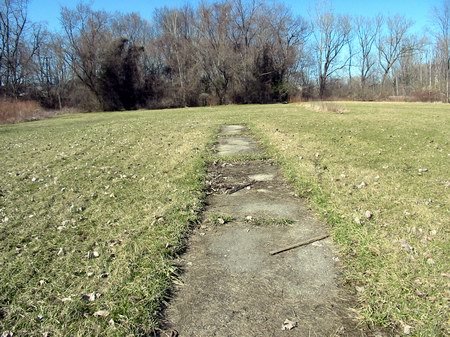 Walled Lake Drive-In Theatre - Foundation Of Something Photo From Water Winter Wonderlandcom (newer photo)